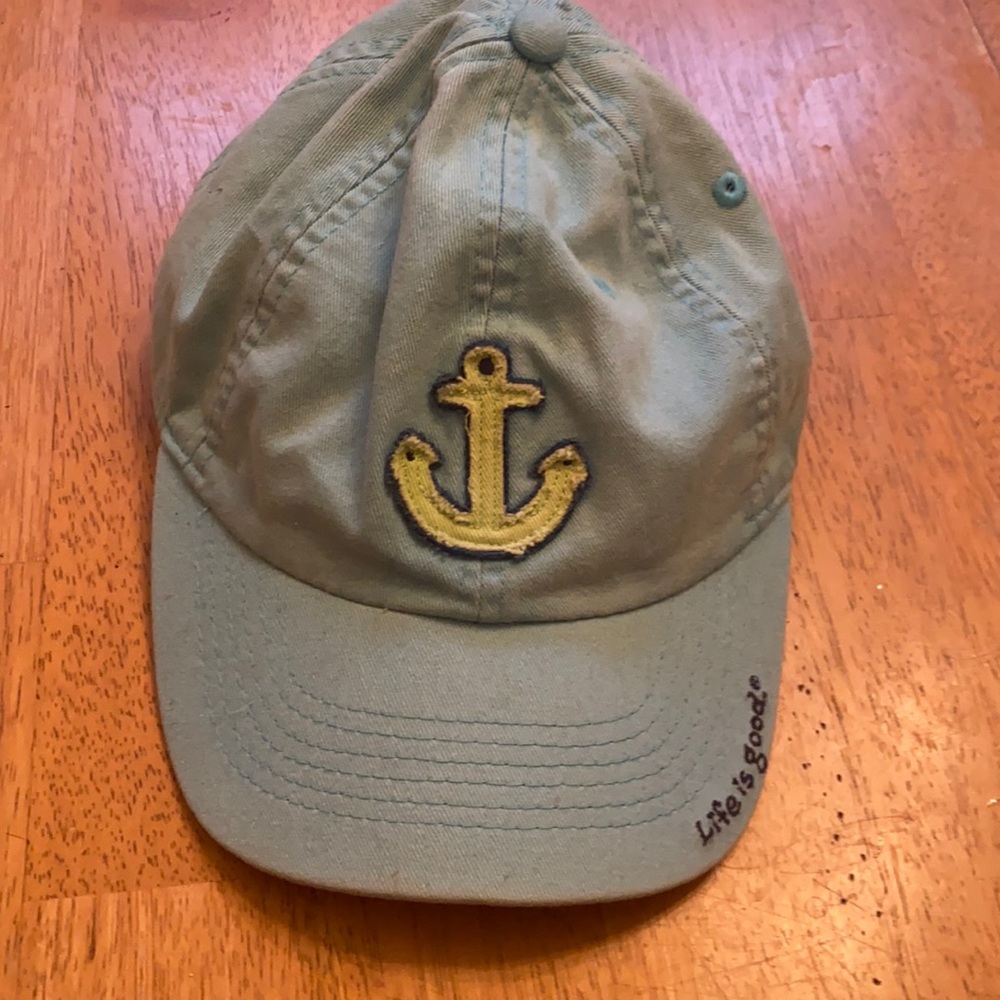 Life is Good women’s ball cap hood condition cute anchor on front cute one size